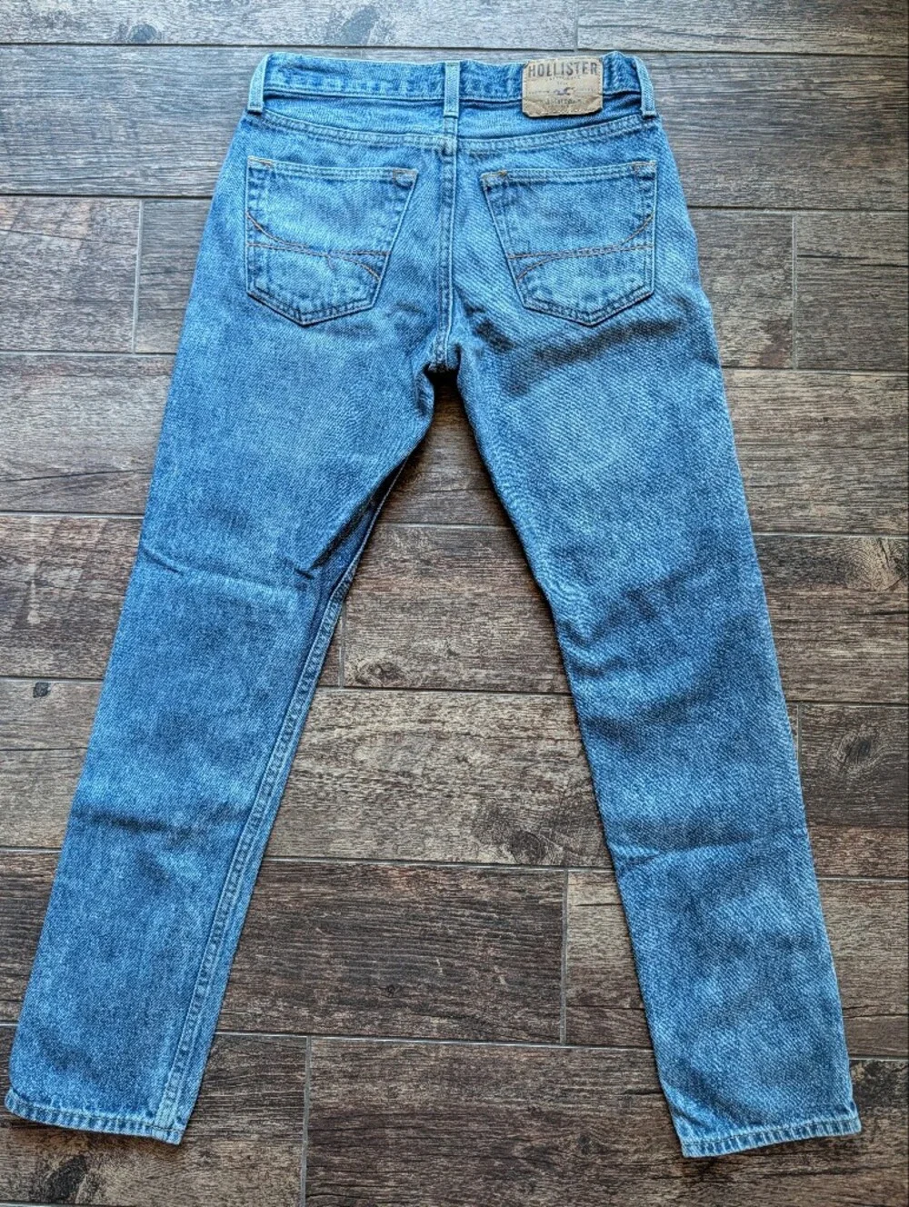 Hollister Skinny Button Fly Jeans Medium Wash Mens Size 28x30